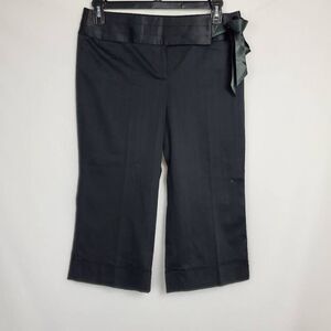 Ann Taylor LOFT 10p Marisa Black Capri Dress Pant